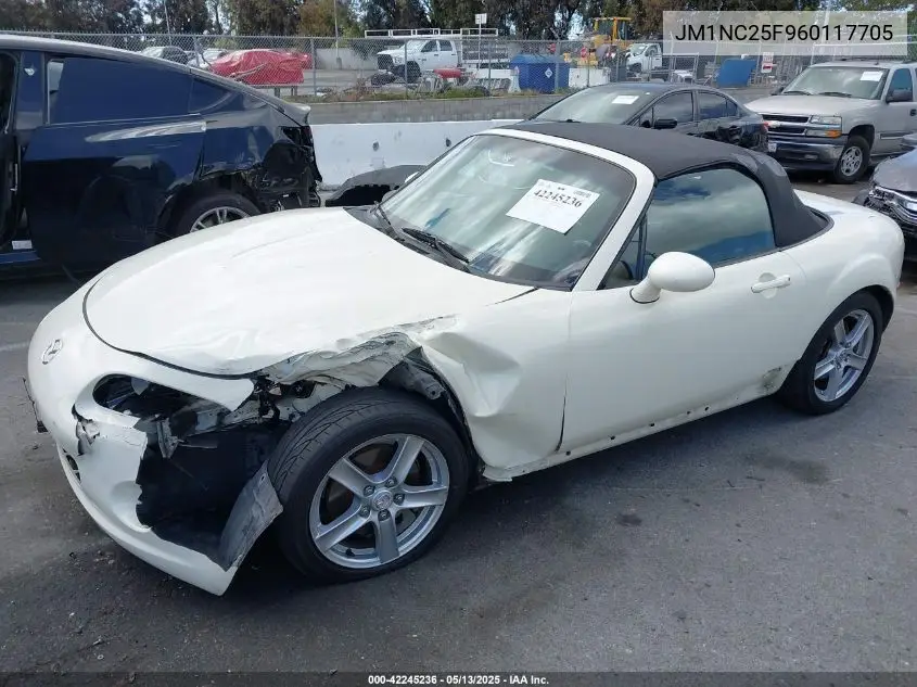 2006 Mazda Mx-5 Club Spec VIN: JM1NC25F960117705 Lot: 42245236