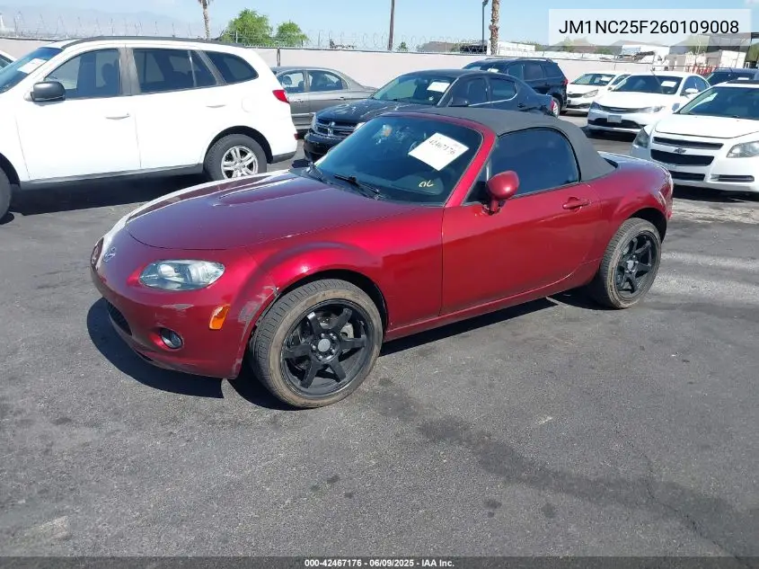 2006 Mazda Mx-5 Touring VIN: JM1NC25F260109008 Lot: 42467176