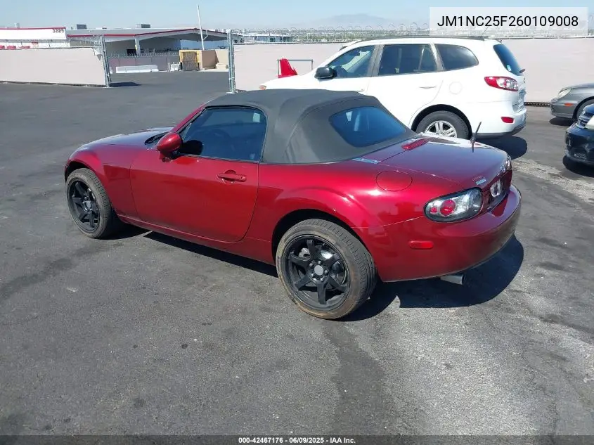 2006 Mazda Mx-5 Touring VIN: JM1NC25F260109008 Lot: 42467176