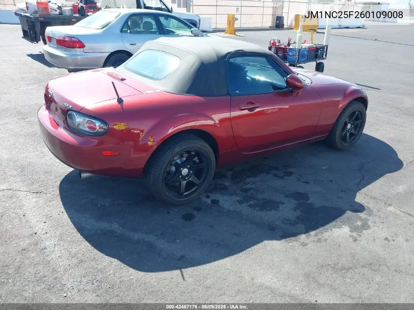 2006 Mazda Mx-5 Touring VIN: JM1NC25F260109008 Lot: 42467176