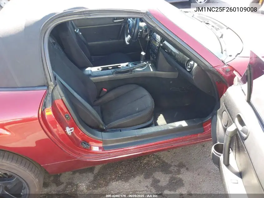 2006 Mazda Mx-5 Touring VIN: JM1NC25F260109008 Lot: 42467176