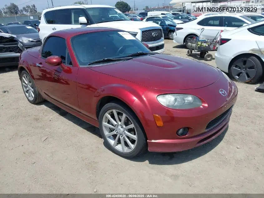 2007 Mazda Mx-5 Grand Touring VIN: JM1NC26F670137829 Lot: 42455020