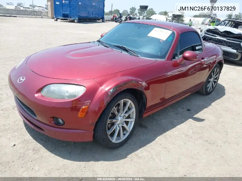 2007 Mazda Mx-5 Grand Touring VIN: JM1NC26F670137829 Lot: 42455020