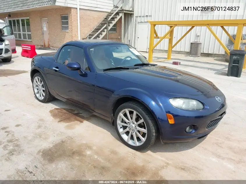 2007 Mazda Mx-5 Grand Touring VIN: JM1NC26F670124837 Lot: 42473824