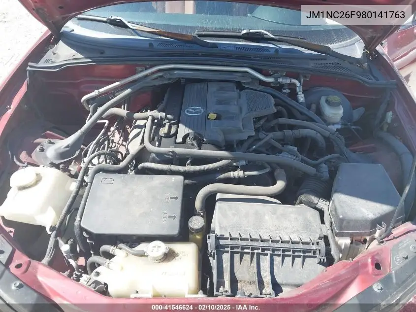 2008 Mazda Mx-5 Grand Touring VIN: JM1NC26F980141763 Lot: 41546624