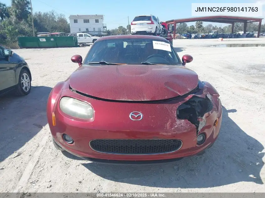 2008 Mazda Mx-5 Grand Touring VIN: JM1NC26F980141763 Lot: 41546624