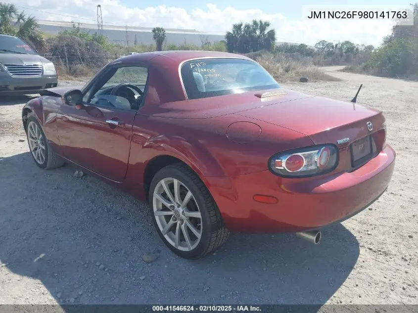2008 Mazda Mx-5 Grand Touring VIN: JM1NC26F980141763 Lot: 41546624