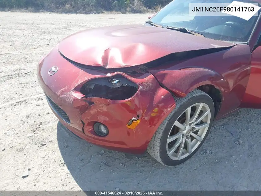 2008 Mazda Mx-5 Grand Touring VIN: JM1NC26F980141763 Lot: 41546624