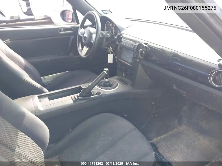 2008 Mazda Mx-5 Touring VIN: JM1NC26F080155275 Lot: 41781262
