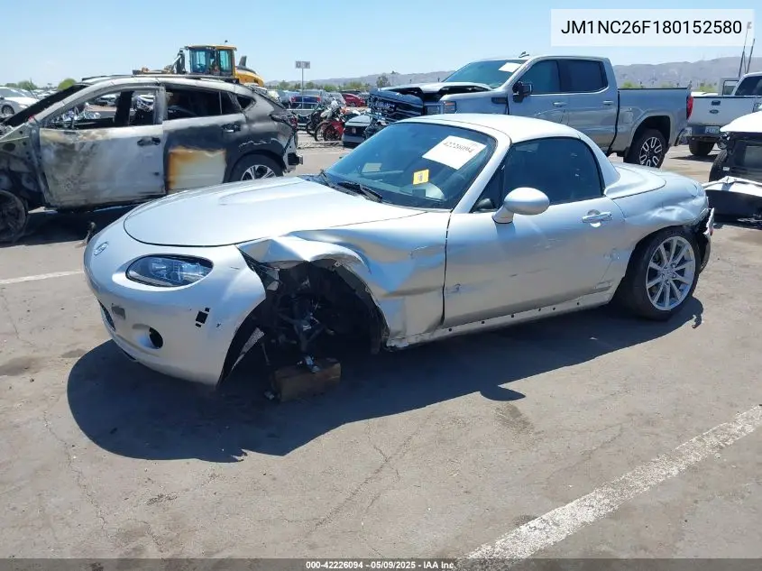 2008 Mazda Mx-5 Grand Touring VIN: JM1NC26F180152580 Lot: 42226094