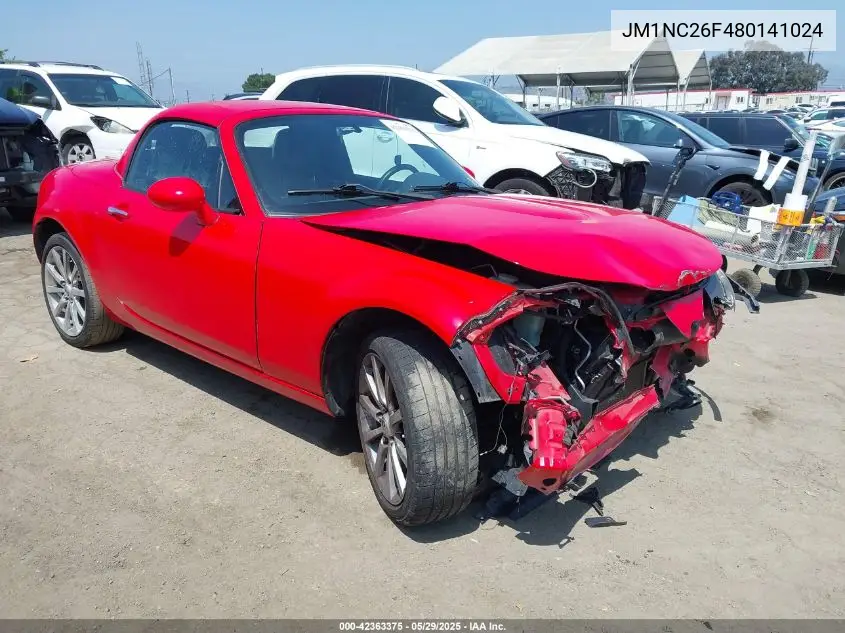 2008 Mazda Mx-5 Grand Touring VIN: JM1NC26F480141024 Lot: 42363375