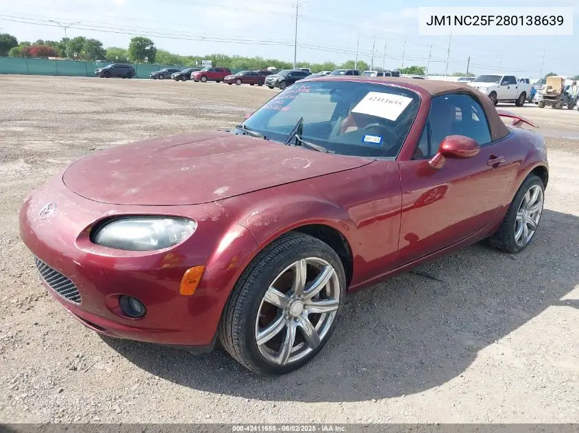 2008 Mazda Mx-5 Grand Touring VIN: JM1NC25F280138639 Lot: 42411655
