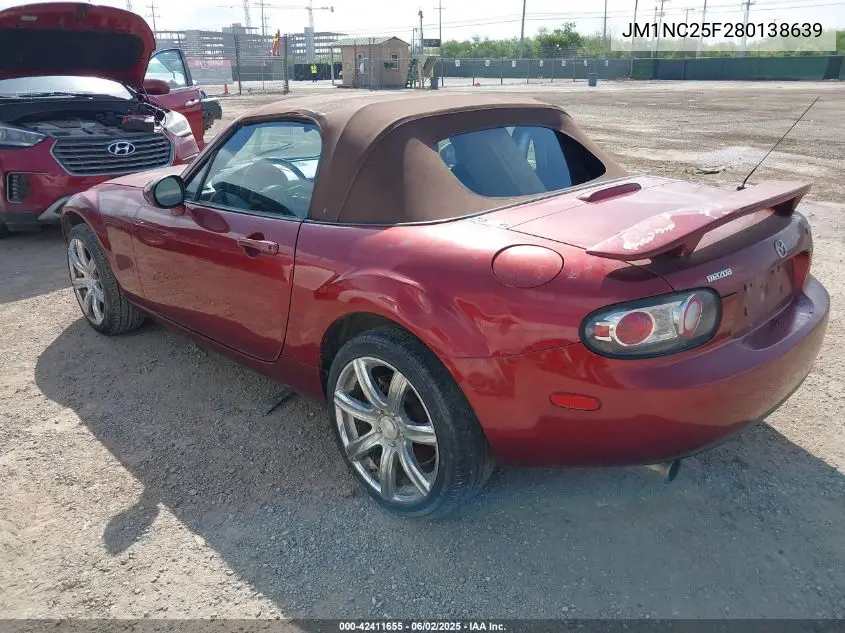 2008 Mazda Mx-5 Grand Touring VIN: JM1NC25F280138639 Lot: 42411655