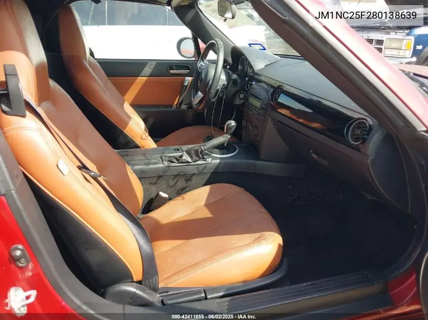 2008 Mazda Mx-5 Grand Touring VIN: JM1NC25F280138639 Lot: 42411655