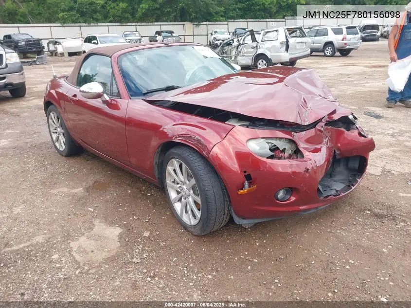 2008 Mazda Mx-5 Grand Touring VIN: JM1NC25F780156098 Lot: 42420007