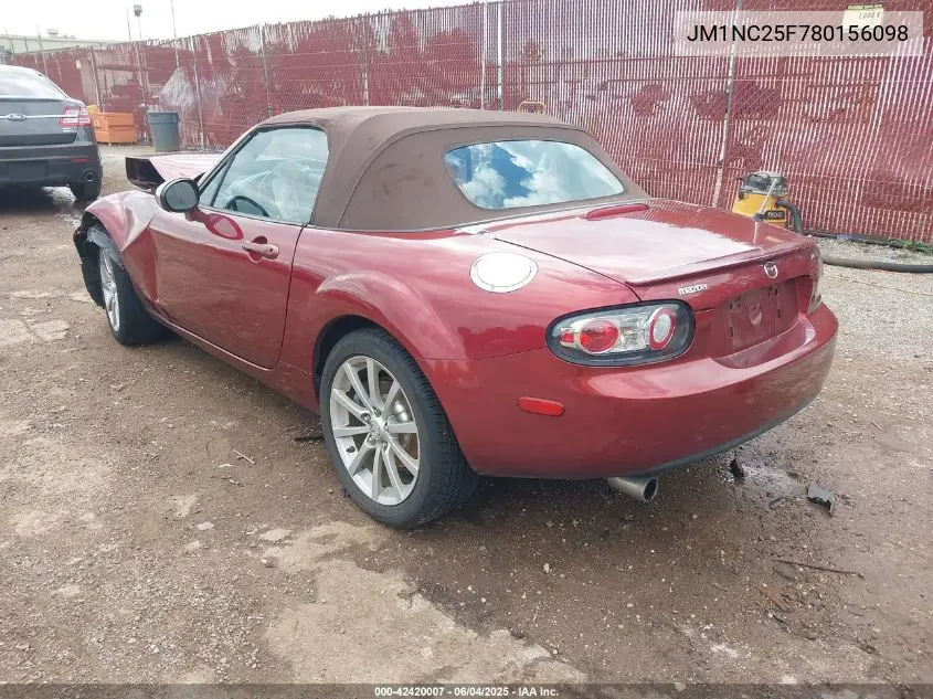 2008 Mazda Mx-5 Grand Touring VIN: JM1NC25F780156098 Lot: 42420007