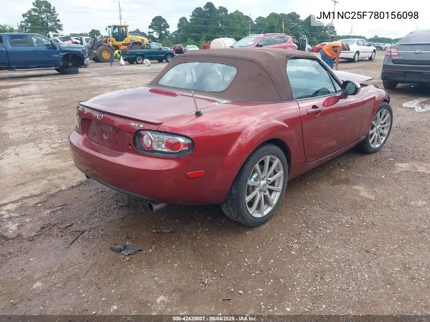 2008 Mazda Mx-5 Grand Touring VIN: JM1NC25F780156098 Lot: 42420007