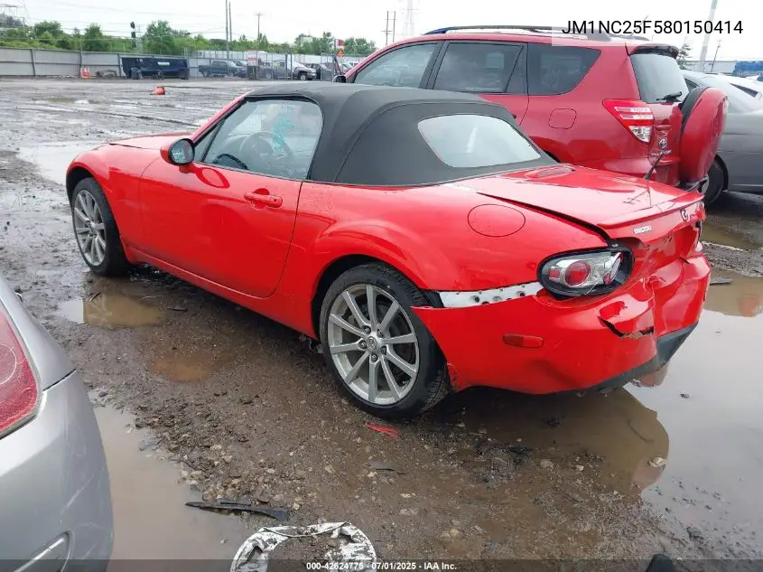 2008 Mazda Mx-5 Miata Touring VIN: JM1NC25F580150414 Lot: 42624775