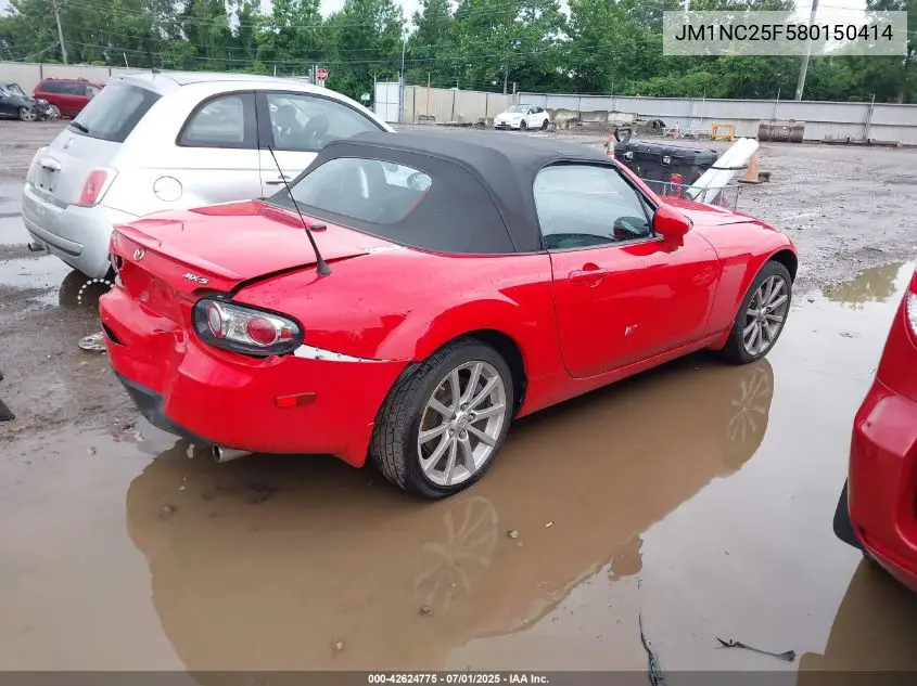 2008 Mazda Mx-5 Miata Touring VIN: JM1NC25F580150414 Lot: 42624775