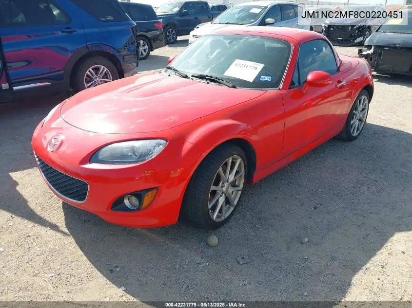 2012 Mazda Mx-5 Miata Touring VIN: JM1NC2MF8C0220451 Lot: 42231779