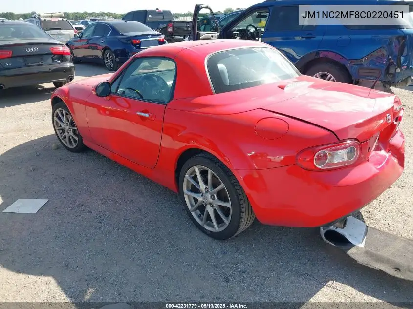 2012 Mazda Mx-5 Miata Touring VIN: JM1NC2MF8C0220451 Lot: 42231779