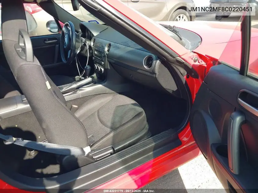 2012 Mazda Mx-5 Miata Touring VIN: JM1NC2MF8C0220451 Lot: 42231779