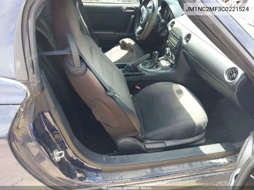 2012 Mazda Mx-5 Miata Touring VIN: JM1NC2MF3C0221524 Lot: 42237993