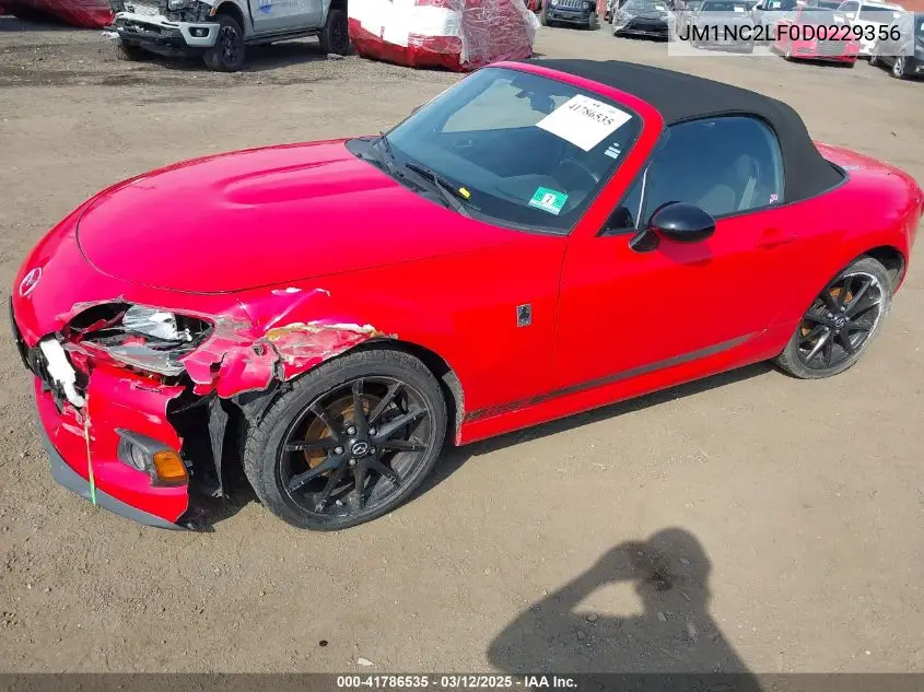 2013 Mazda Mx-5 Miata Club VIN: JM1NC2LF0D0229356 Lot: 41786535