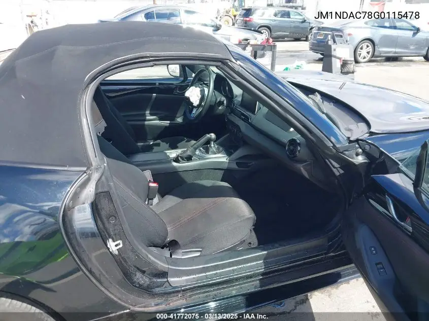 2016 Mazda Mx-5 Miata Club VIN: JM1NDAC78G0115478 Lot: 41772075