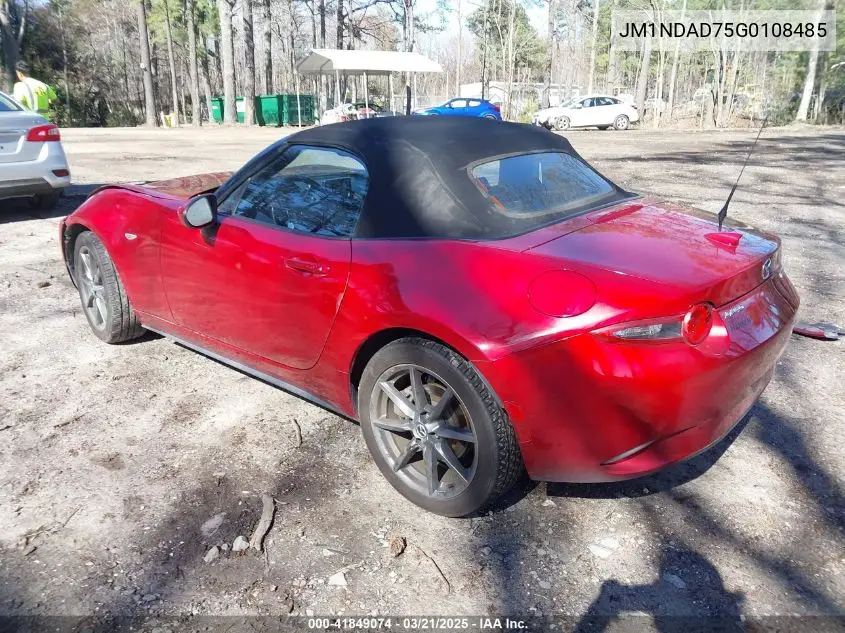 2016 Mazda Mx-5 Miata Grand Touring VIN: JM1NDAD75G0108485 Lot: 41849074