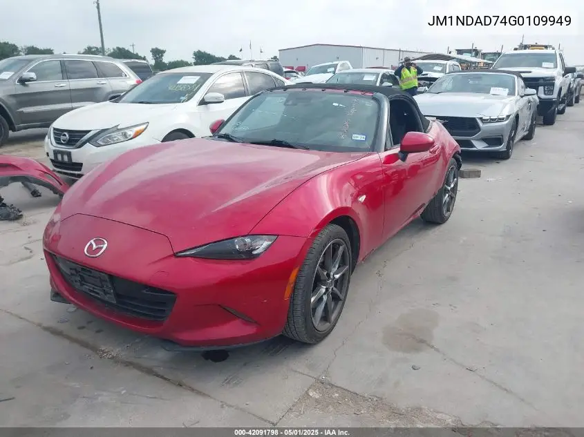 2016 Mazda Mx-5 Miata Grand Touring VIN: JM1NDAD74G0109949 Lot: 42091798