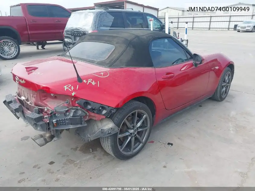 2016 Mazda Mx-5 Miata Grand Touring VIN: JM1NDAD74G0109949 Lot: 42091798