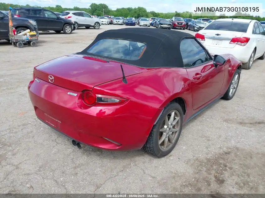2016 Mazda Mx-5 Miata Sport VIN: JM1NDAB73G0108195 Lot: 42225535