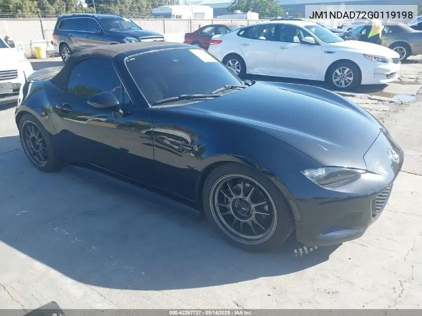 2016 Mazda Mx-5 Miata Grand Touring VIN: JM1NDAD72G0119198 Lot: 42267727