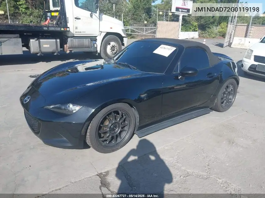 2016 Mazda Mx-5 Miata Grand Touring VIN: JM1NDAD72G0119198 Lot: 42267727