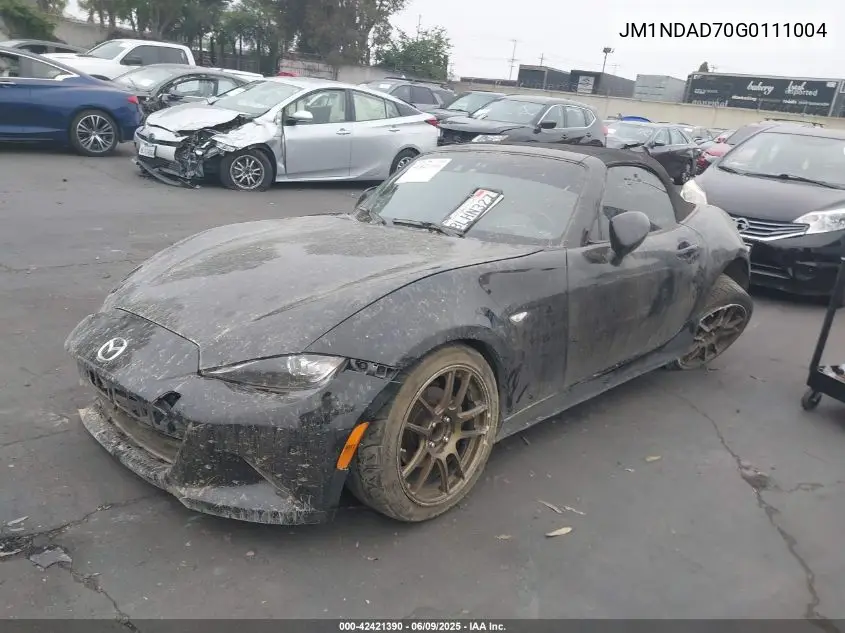 2016 Mazda Mx-5 Miata Grand Touring VIN: JM1NDAD70G0111004 Lot: 42421390