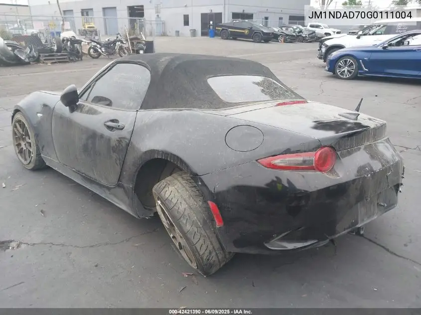 2016 Mazda Mx-5 Miata Grand Touring VIN: JM1NDAD70G0111004 Lot: 42421390