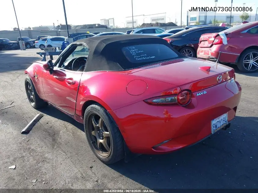 2016 Mazda Mx-5 Miata Grand Touring VIN: JM1NDAD73G0100806 Lot: 42531854