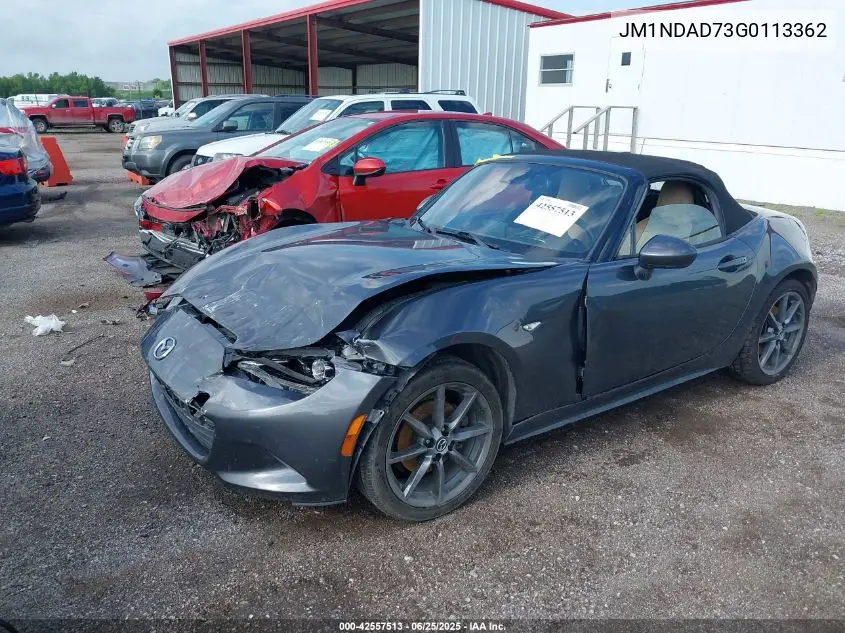 2016 Mazda Mx-5 Miata Grand Touring VIN: JM1NDAD73G0113362 Lot: 42557513