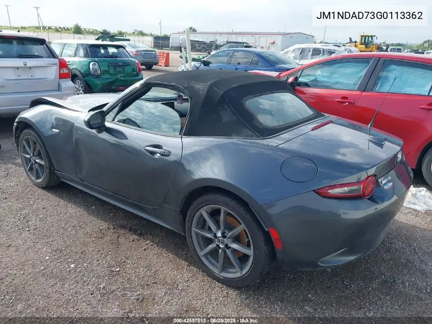 2016 Mazda Mx-5 Miata Grand Touring VIN: JM1NDAD73G0113362 Lot: 42557513