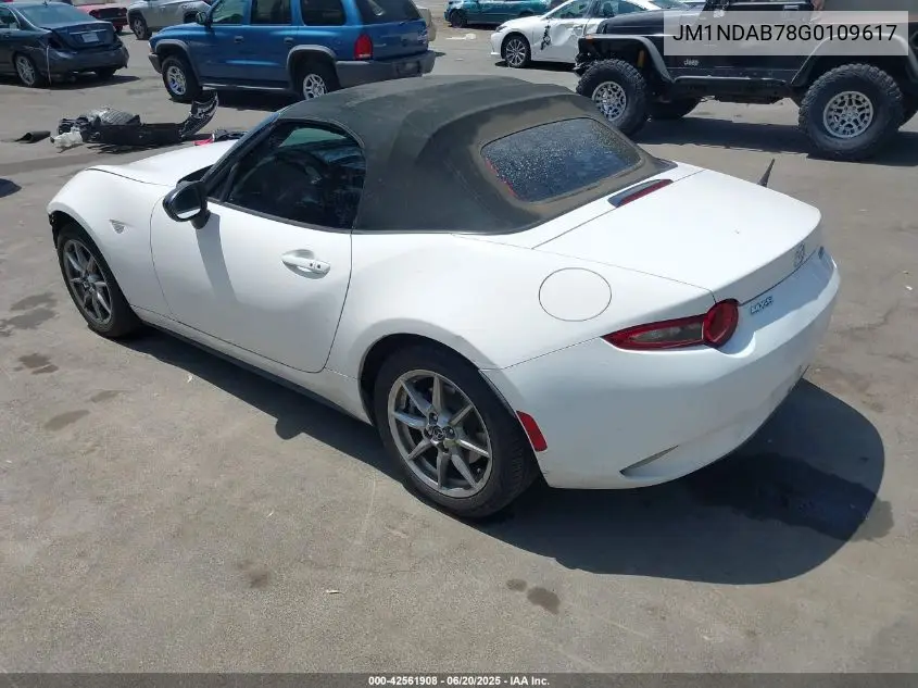 2016 Mazda Mx-5 Miata Sport VIN: JM1NDAB78G0109617 Lot: 42561908