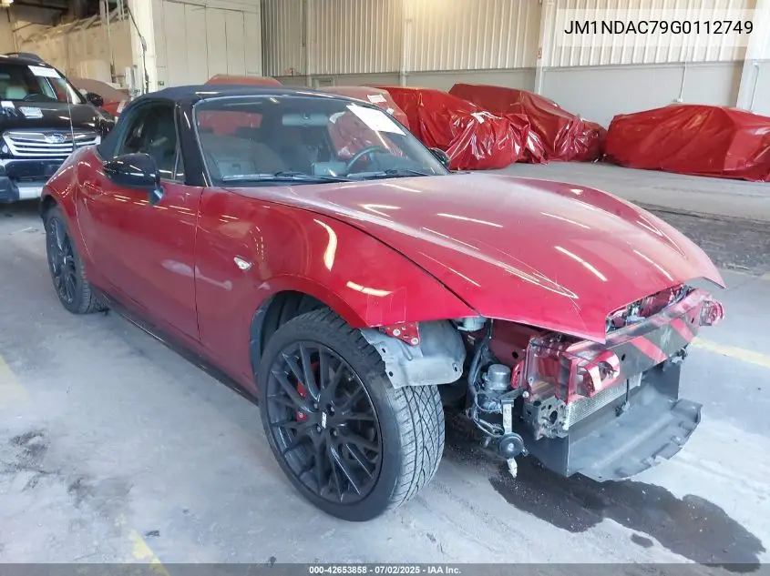 2016 Mazda Mx-5 Miata Club VIN: JM1NDAC79G0112749 Lot: 42653858