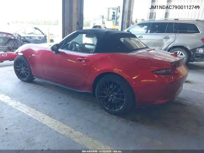 2016 Mazda Mx-5 Miata Club VIN: JM1NDAC79G0112749 Lot: 42653858