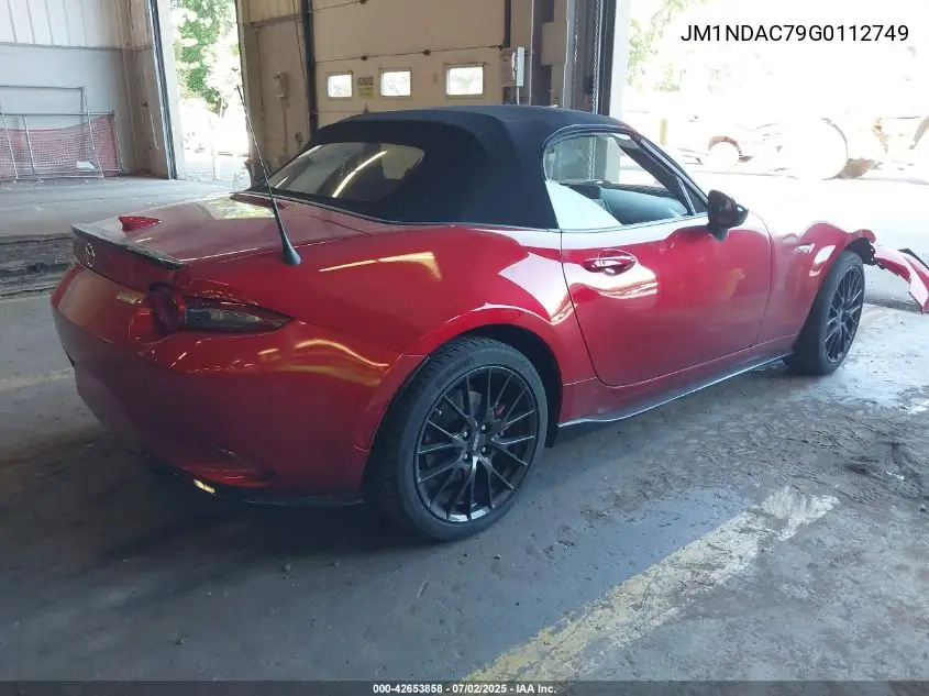2016 Mazda Mx-5 Miata Club VIN: JM1NDAC79G0112749 Lot: 42653858