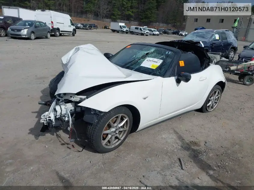 2017 Mazda Mx-5 Miata Sport VIN: JM1NDAB71H0120573 Lot: 42050087