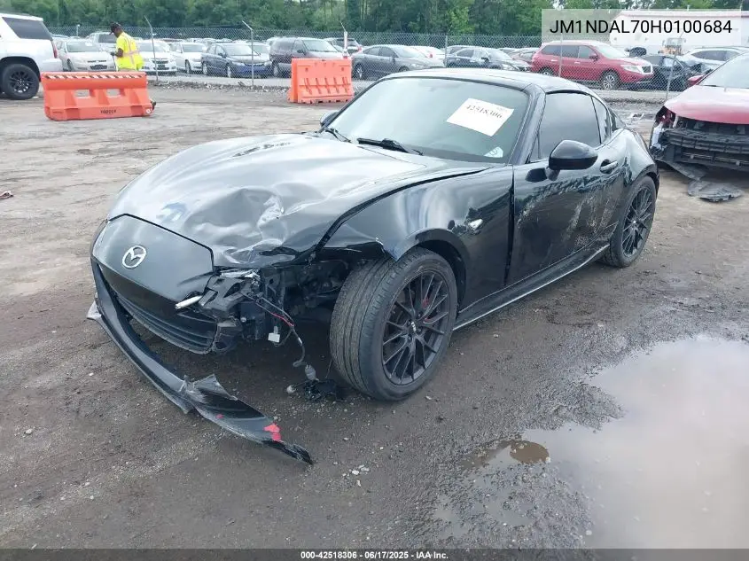 2017 Mazda Mx-5 Miata Rf Club VIN: JM1NDAL70H0100684 Lot: 42518306