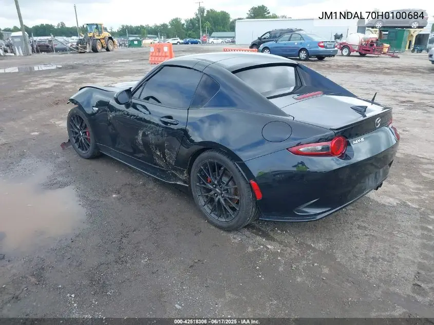 2017 Mazda Mx-5 Miata Rf Club VIN: JM1NDAL70H0100684 Lot: 42518306