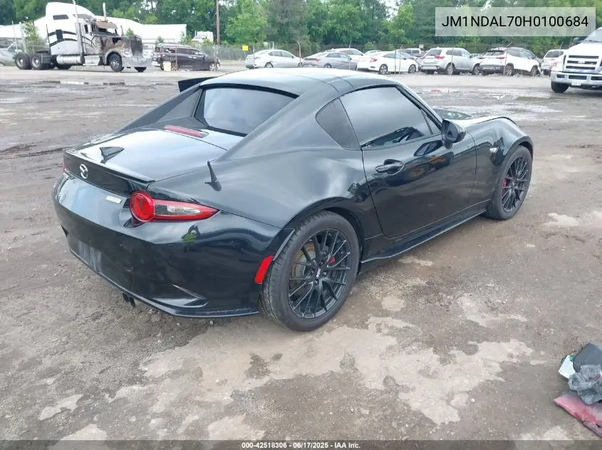 2017 Mazda Mx-5 Miata Rf Club VIN: JM1NDAL70H0100684 Lot: 42518306