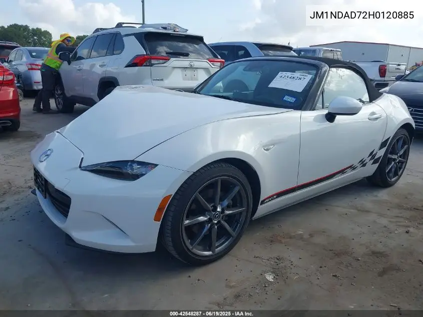 2017 Mazda Mx-5 Miata Grand Touring VIN: JM1NDAD72H0120885 Lot: 42548287