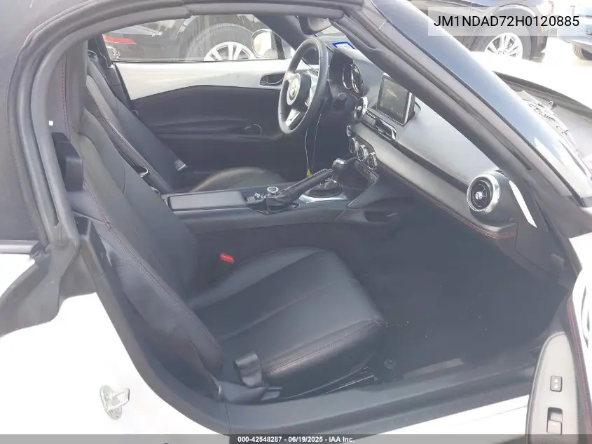 2017 Mazda Mx-5 Miata Grand Touring VIN: JM1NDAD72H0120885 Lot: 42548287